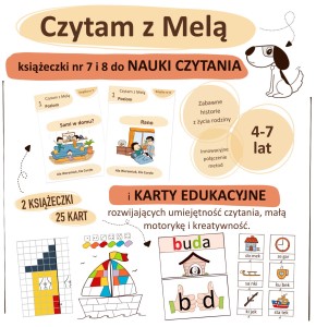 Książeczki, karty pracy do nauki czytania dla dzieci metodą sylabową