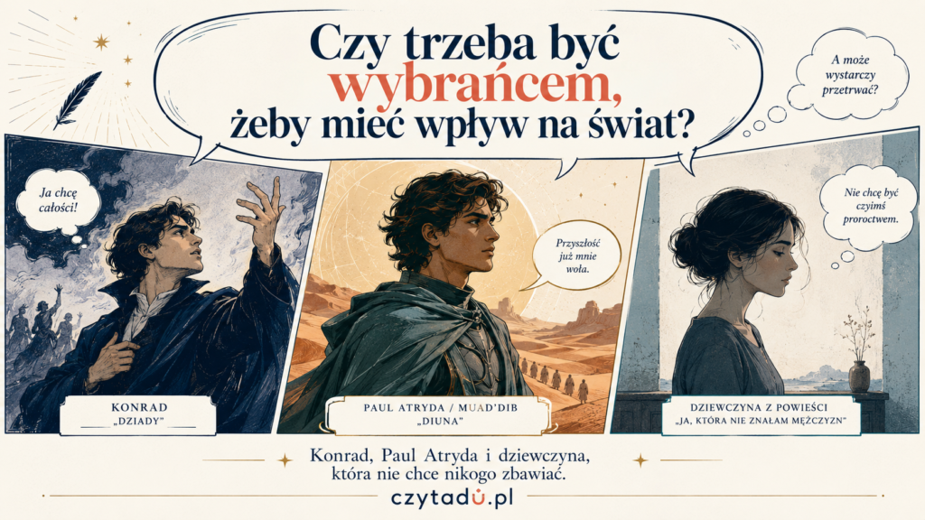 Czy Gen Z ma już dość mesjaszy? Konrad, Paul Atryda i dziewczyna, która nie chce zbawiać świata
