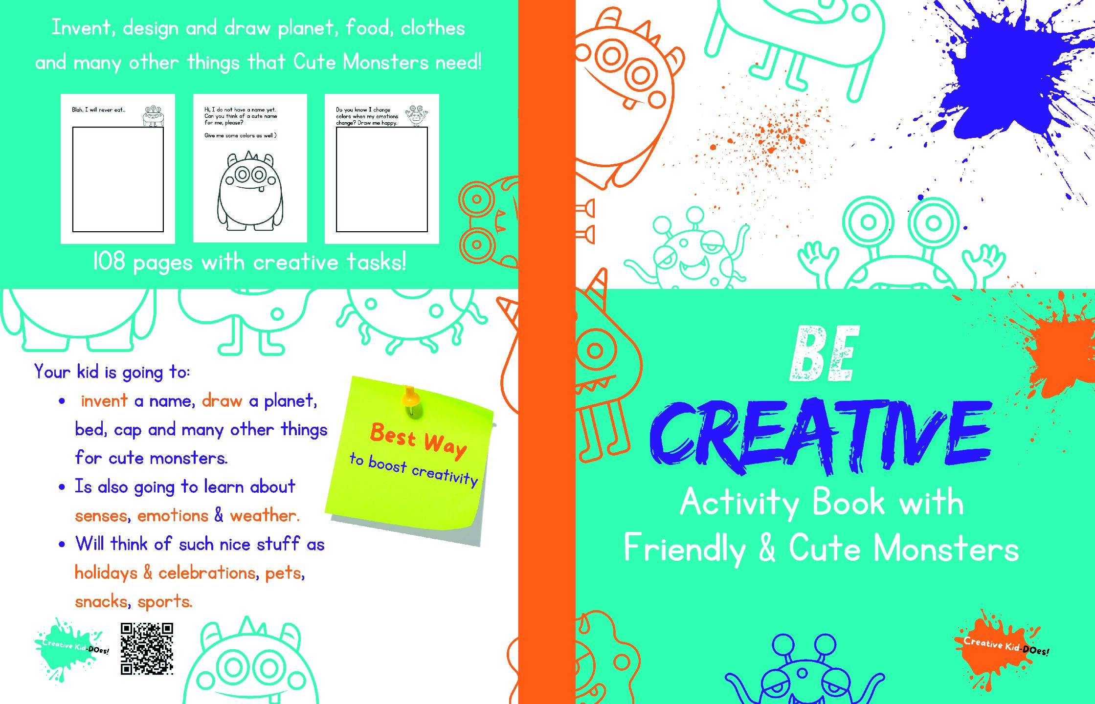 Kreatywne zabawy z uroczymi potworkami - Be Creative with Cute Monsters