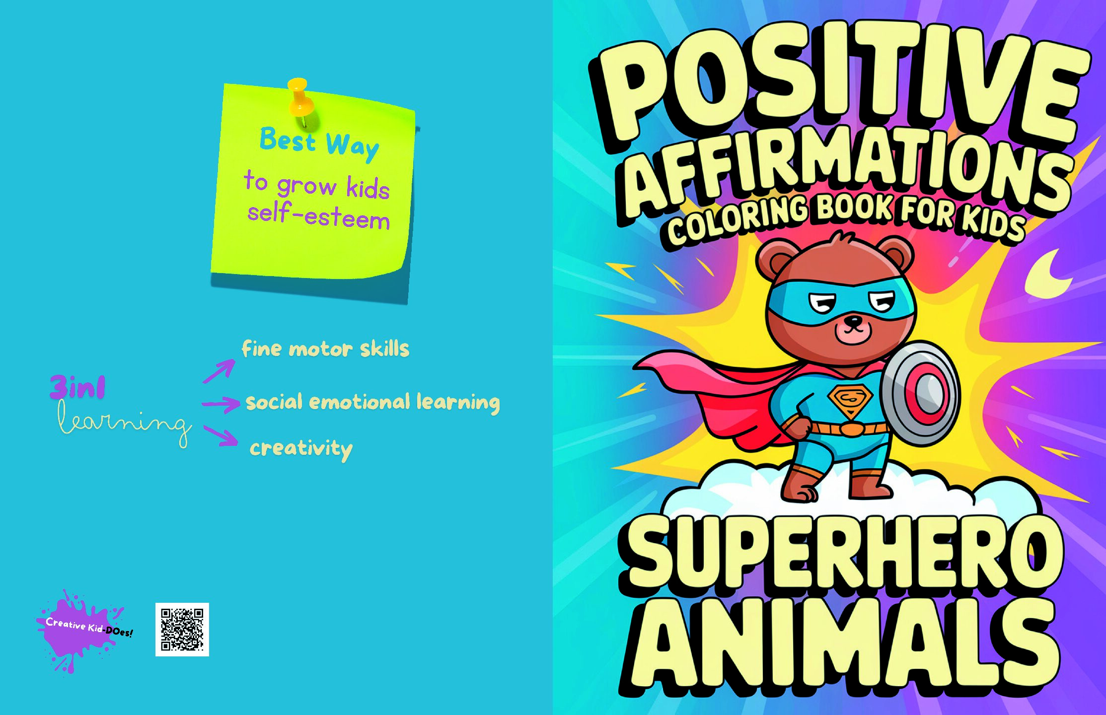 I Am Amazing! – kolorowanka z afirmacjami po angielsku dla dzieci